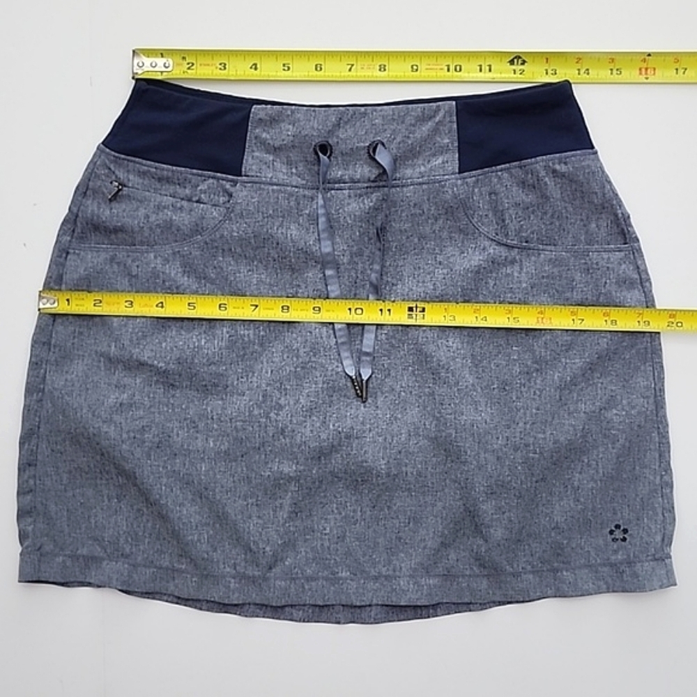 Tuff Athletics Women's Skirt Skort Heathered Blue Stretch Waist Sz S - Picture 13 of 14